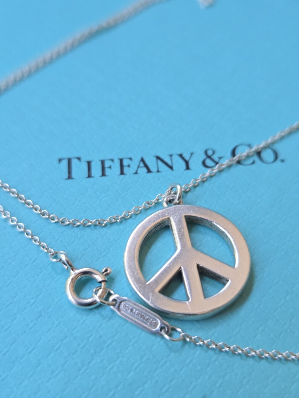 Tiffany & Co Peace Charm Necklace